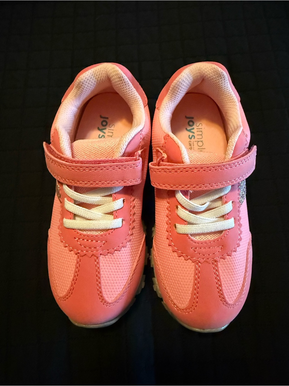 Carter's Coral Pink Girls' Hook-and-Loop Sneakers